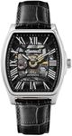 Ingersoll The California Mens 39mm Automatic Watch with Skeleton Dial and Black Leather Strap