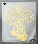 Shree kreations Gold Plated Radha Krishna Ji Photo Frame for Car Dashboard on Acrylic Stand