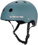 187 Killer Pads Pro Skate Helmet with Sweatsaver Liner, Stone Blue, X-Large