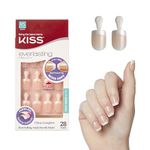 Kiss Everlasting Real Short Length French Nails, Pearl White Tip