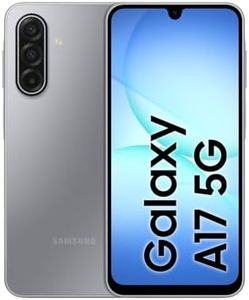 Samsung Galaxy A17 5G, AI Smartphone, Slim 7.5mm Frame, Large Screen, 50MP Camera, 128GB Storage, 4GB Memory, 5000 mAh Battery, Grey, 3 Year Samsung Extended Warranty (UK Version)