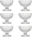 Glass Dessert Bowls Set of 6 Lead-F