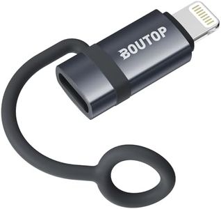 BOUTOP [MFi Certified] 36W USB C to Lightning Adapter 2 Pack