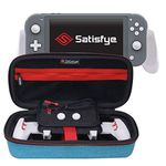 Satisfye - New Lite Elite Bundle, Turquoise, Accessories Compatible with Nintendo Switch Lite - Bundle includes: Grip, Elite Case, Low Profile A-C USB Cable