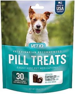 VetIQ Pill Treats Advanced Formula for Dogs, Chicken Flavor Soft Chews, Made in The USA, 30 Count