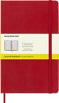 Moleskine Large Squared Hardcover Notebook Red