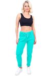 Style Lockers® Womens Magic Pants Italian Trousers Ladies Plain Stretch Fit Crushed Casual Joggers Summer Bottom Pant (Aqua, 10-14)