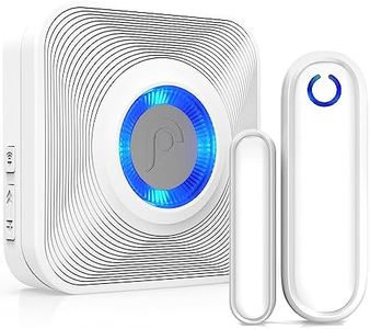 Fosmon WaveLink Wireless Door Chime (500 Feet, 58 Tunes, 5 Volume Levels & LED Indicators) with Door Entry Alert for Home/Business/Office/Store