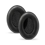 Brainwavz Sheepskin Ear Pads Compatible with ATH M50X, M50XBT, M40X, HyperX, SHURE, Turtle Beach, AKG, ATH, Philips, JBL, Fostex Replacement Memory Foam Earpads & Many Headphones (See List), Leather