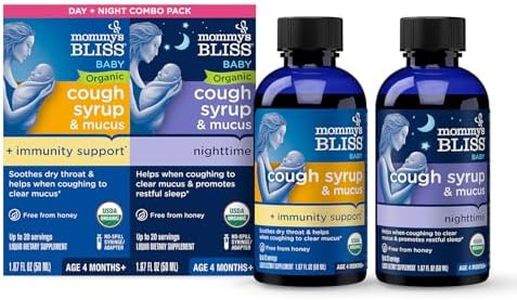 Mommy's Bliss Baby Organic Cough Syrup, Elderberry, Day & Night, 3.34 Oz