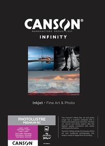 CANSON Infinity Photo Lustre Premium RC 310gsm A3 Photo Paper, 25 Extra White Sheets, Ideal for Professional Photographers