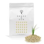 MOOWY Shade & Sun Grass Seeds for Shaded Areas 50 m² - Premium UK Lawn Seed with Biostimulant Coating for 38% More Germination in First 7 Days - Ideal as Patch Repair or Lawn Thickener Around Fences