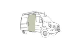 VanEssential Sliding Door Bug Screen Designed for Mercedes-Benz HIGHROOF (LH Drive) Sprinter Van