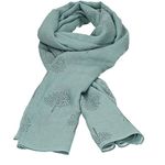 Mulberry Tree Celebrity Designer Scarf Womens Scarf Shawl Wrap Ladies Long Scarf - Mint Blue