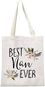 Nan Gift for Grandma Makeup Bag Mother's Day Gifts Grandmother Birthday Gift Best Nan Ever Travel bag (Best Nan Ever Tote)