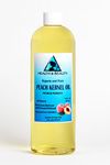 Peach Kernel Oil Refined Organic Carrier Cold Pressed Natural Fresh 100% Pure 16 oz, 473 ml