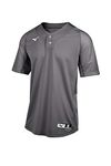 Mizuno Youth Aerolite 2-Button Baseball Jersey, Charcoal, Large