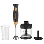 CROMPTON AMEO TRIO – Hand blender+ Chopper+ whisker, 300 watts powerful motor, Food grade blades, Blend/Chopp/Whisk, Hot and cold Blending, Anti splash technology, 2 years warranty.