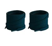 Lify 2 Pair Polyester Flat Shoe Laces for Athletic, Running - 5/16 Wide Shoelaces for Sneakers Shoes Boot Strings (180CM (70.86 Inch), Peacock Green)