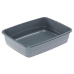 Ferplast Cat Litter Box, Open Cat Litter Tray, with High Edges, 46.5 x 35.5 xh 11.5 cm, NIP 10 Pet Litter Box