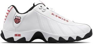 K-Swiss Men's ST329 CMF Sneaker, White/Black/Mars Red, 7 M