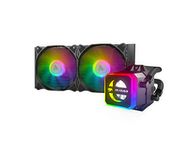 Cougar Helor 240 High Performance Liquid Cooler RGB|Vortex Omega 120 RGB Fans x2 + RGB Pump Head (35CCL24.0001)