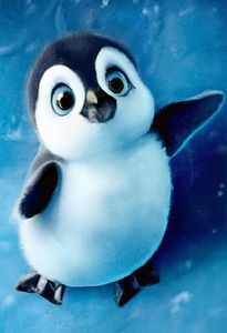 SKRYUIE 5D Animal Diamond Painting Kits - DIY Diamond Art Kits for Adults Antarctica Penguins, Full Round Drill - Crystal Cross Stitch - Adults Craft for Wall & Office Decor - 12x16 inch