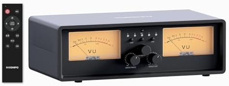 ET30 VU Meter Amplifier/Speaker Selector, 2 in 2 Out Vintage Switcher, Speaker Selector Switch, with DB Panel Display & Remote Control, for Stereo Class A, B, AB, D, Tube Amps Home Audio Component