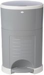 Diaper Dekor Plus Hands-Free Diaper Pail | Largest & Easiest to Use | Just Step–Drop–Done | Doesn’t Absorb Odors | Quick Bag Change | Great for Cloth Diapers | 70% Recycled Materials | EKO Gray
