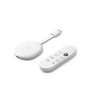 Google Chromecast (4K) Snow - Stream Movies, Shows, Live Content and Netflix up to 4K HDR to Your TV with Voice Prompts
