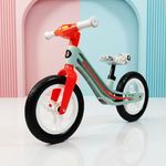 Kidsmate Zippy Balance Bike for Kids 2-6 Years | Adjustable Seat Height | Inbuilt Music & LED Light | Kids Bicycle with EVA Tyres | Perfect Balancing Cycle for Little Riders - Orange