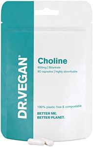 DR.VEGAN Choline, 600mg | 60 x 300mg Vegan-Friendly Capsules | One Month Supply | Two-A-Day - 30 Day Supply