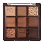 TBeautfave 9 Colour Chocolate Eyeshadow Palettes, Brown Eyeshadow Palette -Waterproof Long Lasting Nude Eyeshadow Palette, No Flying Powder Soft Texture No Clumping Eye Shadow Pallets for Women