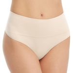 Spanx Womens Undie-tectable Brief Thong, Soft Nude, S UK
