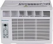 Keystone KSTAW05BE 5,000 BTU Window Mounted Air Conditioner Follow Me LCD Remote Control Sleep Mode 24H Timer Auto-Restart AC for Rooms up to 150 Sq. Ft, 5000, White