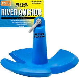 30 lb River Anchor 30lb Boat Anchor Mushroom Anchor River Anchors for Boats Coated Anchor Marine Grade Pontoon or Boats 15, 16, 18 or 20 Foot Boat Anchors 12, 20 or 30 Pound