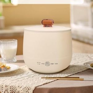 Portable Mini Rice Cooker 1 Cup, 1.5L Non stick Electric Hot Pot, Over Heating and Boil Dry Protection, Ideal for Travel, Office, Dorm, Multifunctional Automatic Cooking Pot