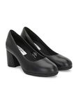 Delize Women's Mid Heel Ballerinas Black SM002-40