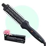 MINT Extra-Long 1 1/3 Inch Thermal Brush for Effortless Curls, Volume & Waves | 230-430°F 2-Heater Ceramic Curling Iron Brush | Mothers Day Gifts for Mom | Heated Round Brush Styler | NOT A BLOW DRYER