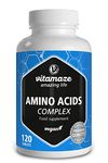 Essencial Amino Acids 10.000mg - All 5 EAA (Lysine, Phenylalanine, Threonine, Methionine, Tryptophan) and 3 BCAA (Leucine, Valine, Isoleucine) - Full Formula to Build and Repair Muscle - 120 Tablets