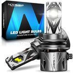 NOVSIGHT 𝟵𝟬𝟬𝟳/𝗛𝗕𝟱 Fog Bulbs Upgrade, 900% Brighter 95,000LM, 240W Performance, Enhanced Cooling, 5-Min Installation, 100,000+ Hour Lifespan, IP68 & CANBUS Compatible, Pack of 2