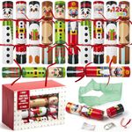 12 Pack Christmas Party Favor Non-Snap Party Table Favors with Christmas Characters Holiday Party Favor Supplies for Kids and Adults, Christmas Parties, Dinners and Holidays