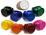 Green Lantern Blackest Night / Brightest Day Set of 9 Power Rings White/Red/Orange/Yellow/Green/Blue/Indigo/Violet/Black by DC Comics