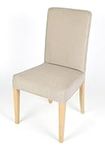 Henriksdal Chair Cover Solid Color Durable Heavy Weight Chenille Fabric Slipcover for IKEA Dining Chair (Sand, Single)