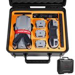 GAGITERVR Plastic Hard Travel Carrying Case For Dji Air 2S / Mavic Air 2 Drone And More Accessories, Waterproof And Anti-Drop All-Round Protection(Not Include Drones And Accessories),Black