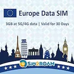 Europe Data SIM Card Prepaid 3GB 30