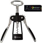 HiCoup Wine Opener - Wing Corkscrew Beer and Wine Bottle Opener w/Winged Grip - Easy to Use Cork Remover