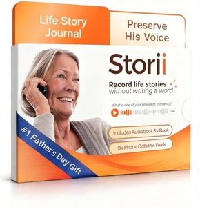 Storii - Record Your Life Story: Guided Voice Journal & Audio Memoir - A Unique Way to Share Your Story - 12 Months of Call Prompts & Automatic Transcription - Gift for Grandma, Grandpa, Mom & Dad