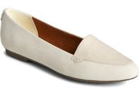 Sperry Women's Piper Ballet Flat Slip On Shoe, Ivory, 6.5 M US