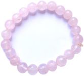 CRYSTALMIRACLE BEAUTIFUL ROSE QUARTZ POWER BEADED ROUND BRACELET MEN WOMEN GIFT FASHION JEWELRY GEMSTONE ACCESSORY HEALING